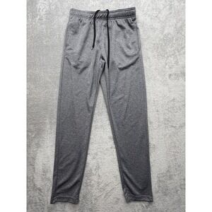 Mitre Pants Mens Medium Gray Knit Track Athletic Elastic Waist Polyester Pockets
